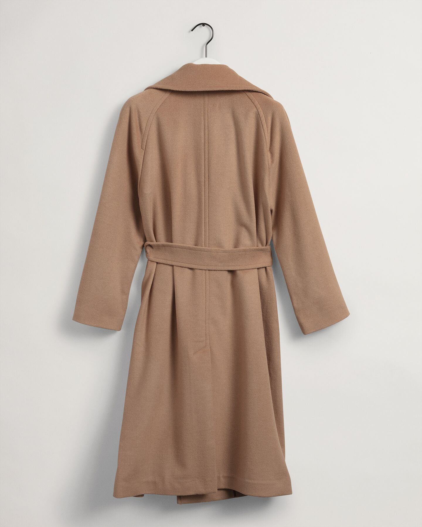 Jas van wolmix met ceintuur