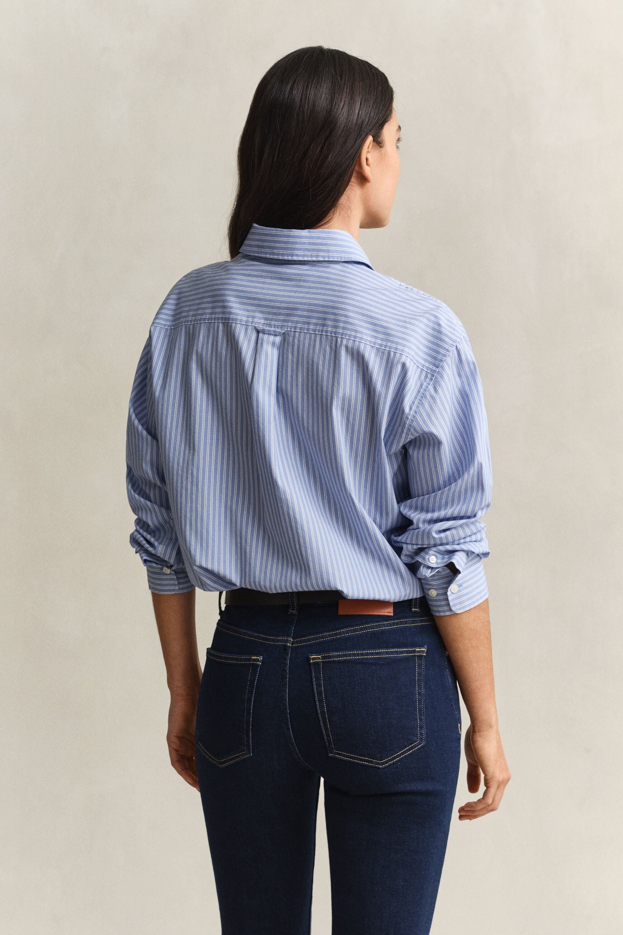 Relaxed Fit klassiek gestreept overhemd van poplin