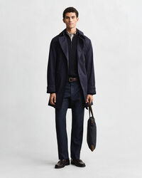 Trenchcoat van katoenmix