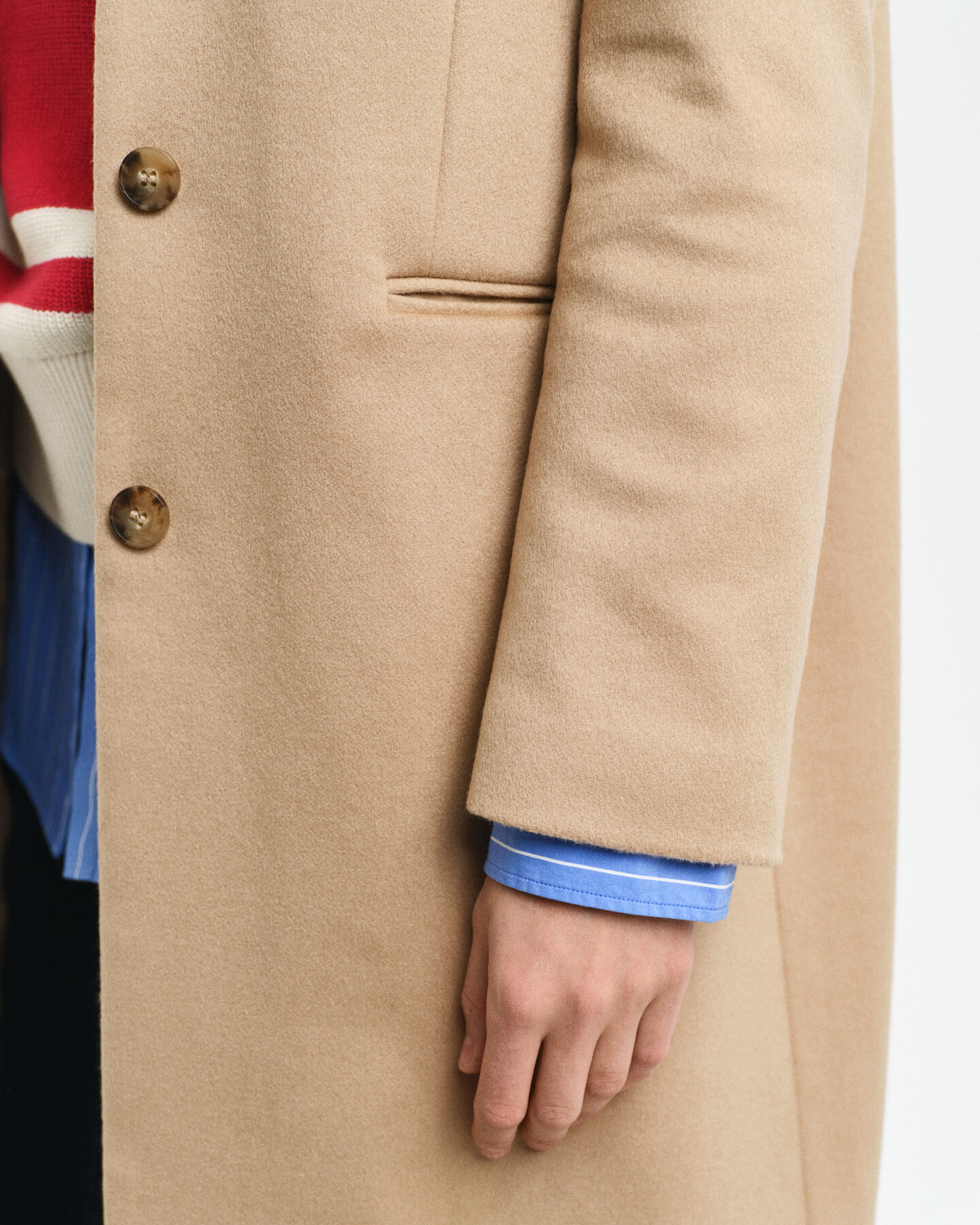 Klassieke Tailored Fit wollen jas