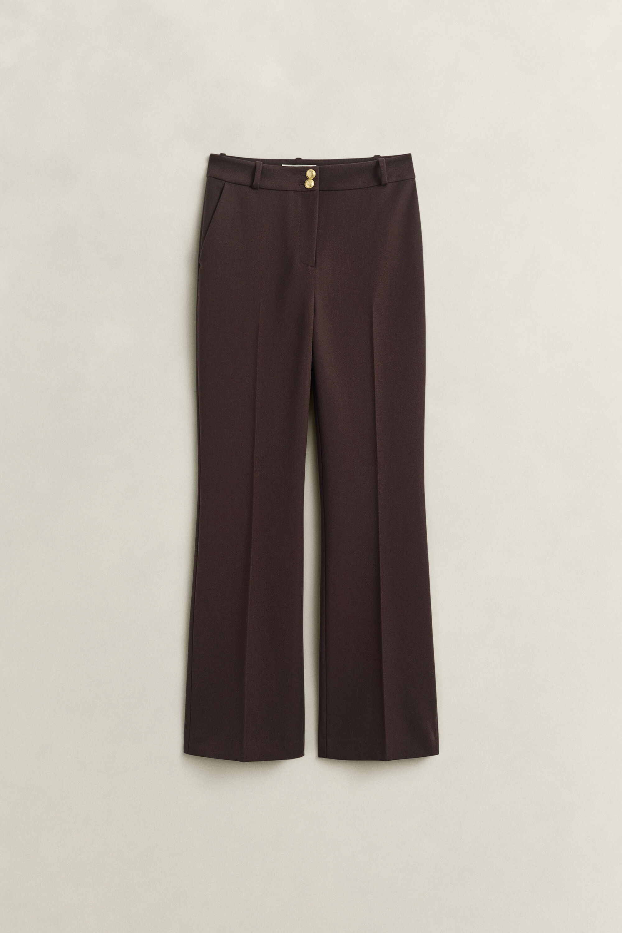 Nautical broek met wijduitlopende pijpen