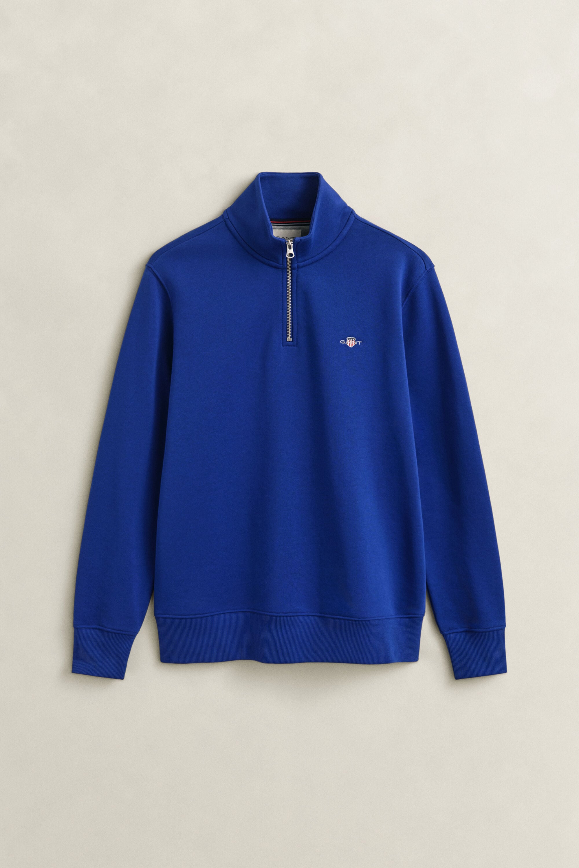 Shield sweatshirt met korte rits