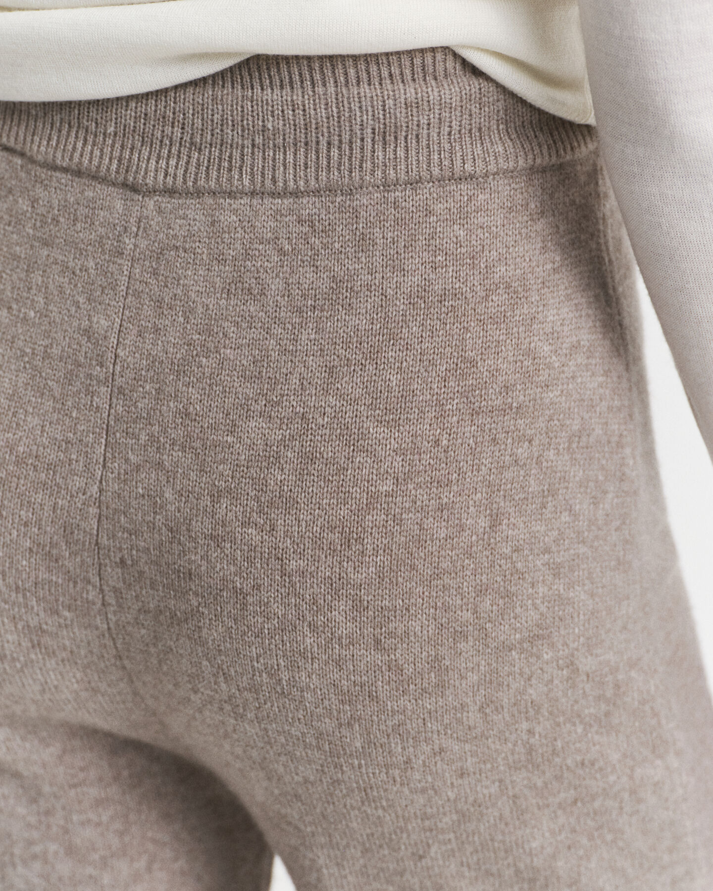 Broek van gebreide wol