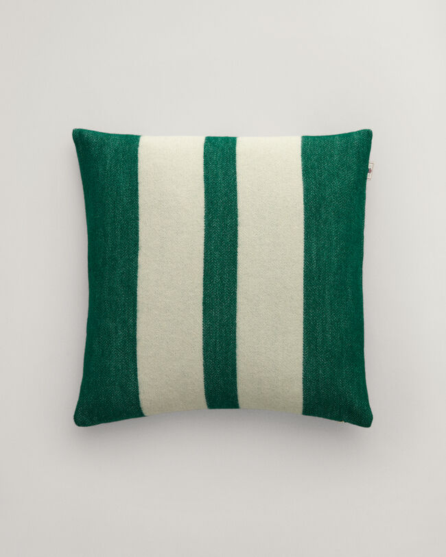 Wollen kussen met strepen