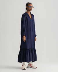 Jurk zonder sluiting met kreukeffect