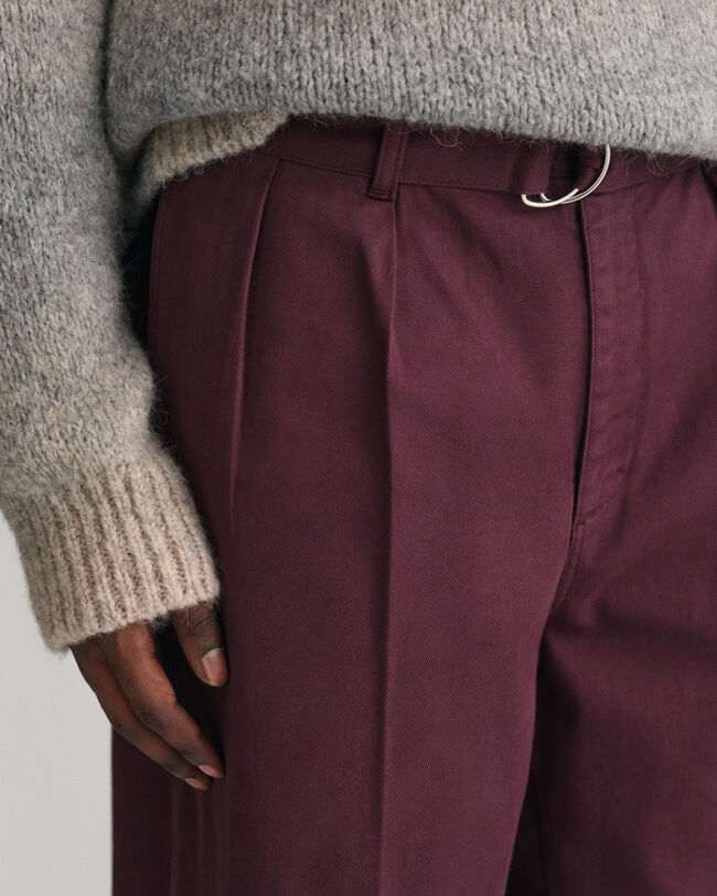 Bandplooichino met riem