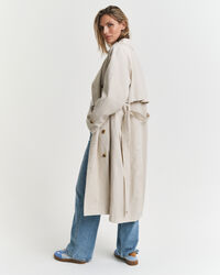 Trenchcoat van linnenmix