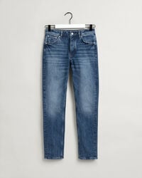 Hayle Regular Fit jeans met knoop en gulp