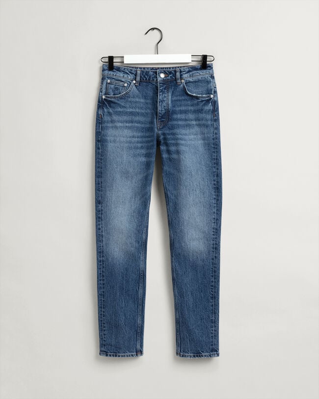 Hayle Regular Fit jeans met knoop en gulp