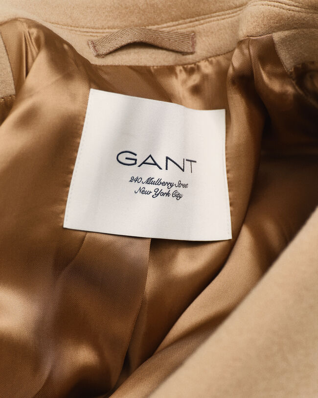 Double-breasted wollen jas