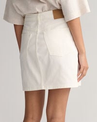 Witte denim rok