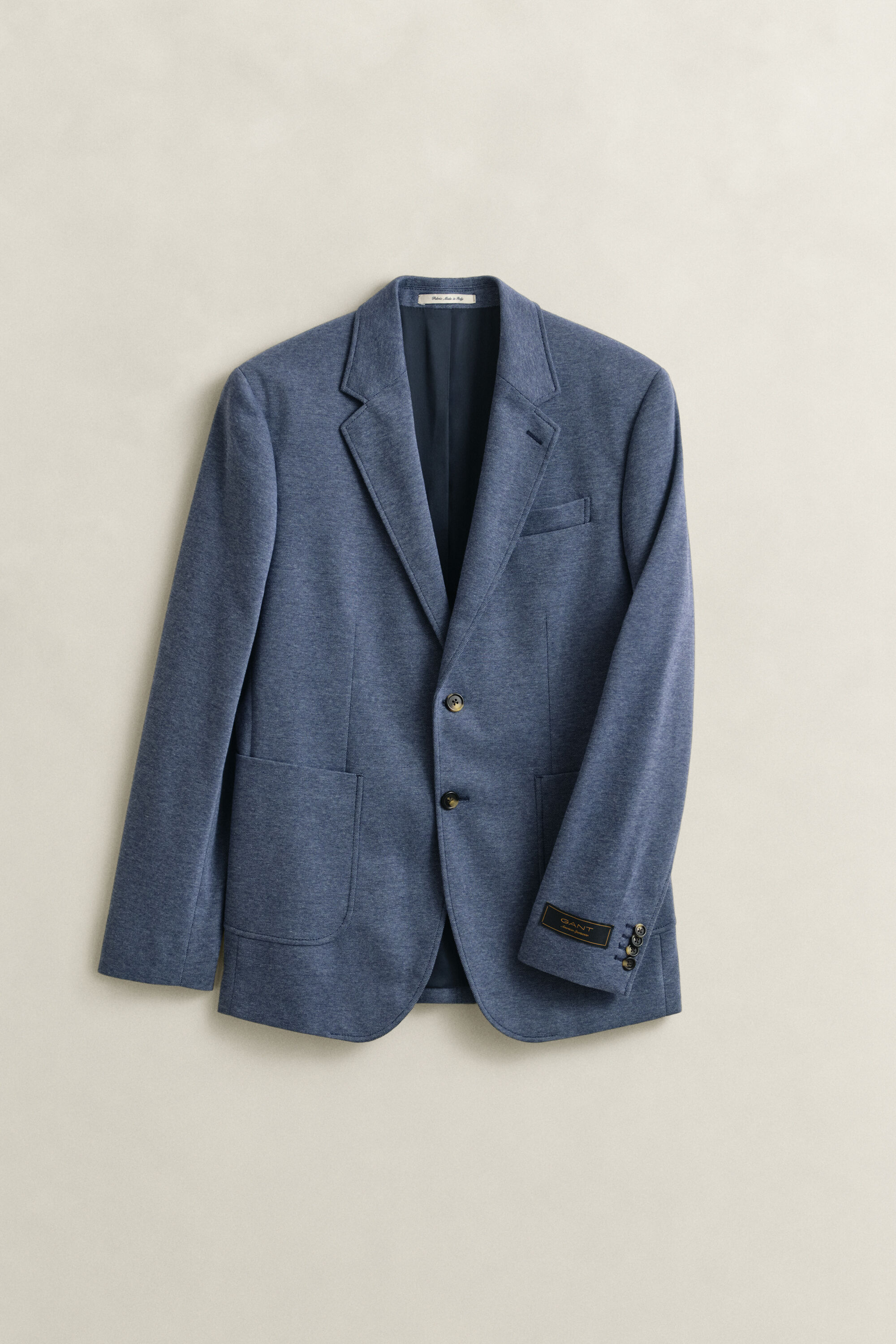 Tweekleurige piquéjersey blazer