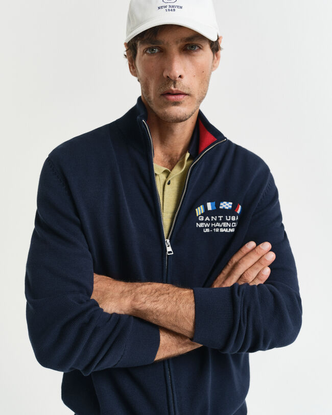 Nautical Flags vest met ritssluiting