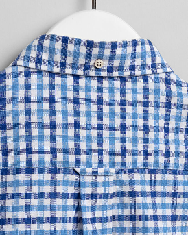 Regular Fit Oxford-overhemd met tweekleurig Gingham-ruitje