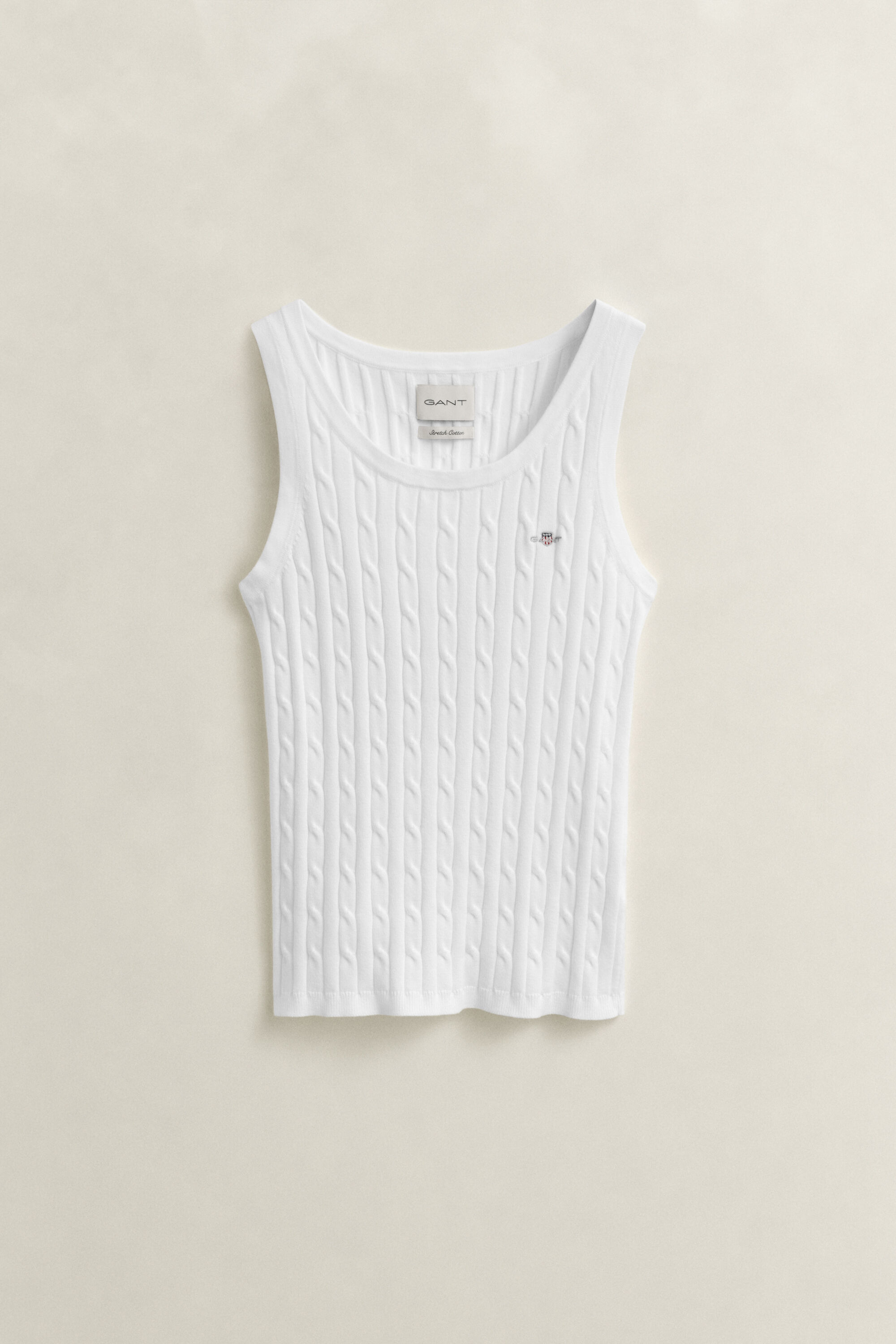 Kabelgebreide tanktop