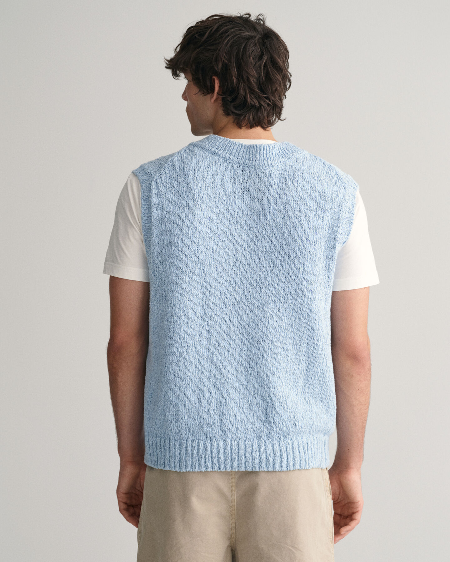 Slub Textured katoenen spencer