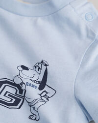 Baby T-shirt met G- en hondenprint