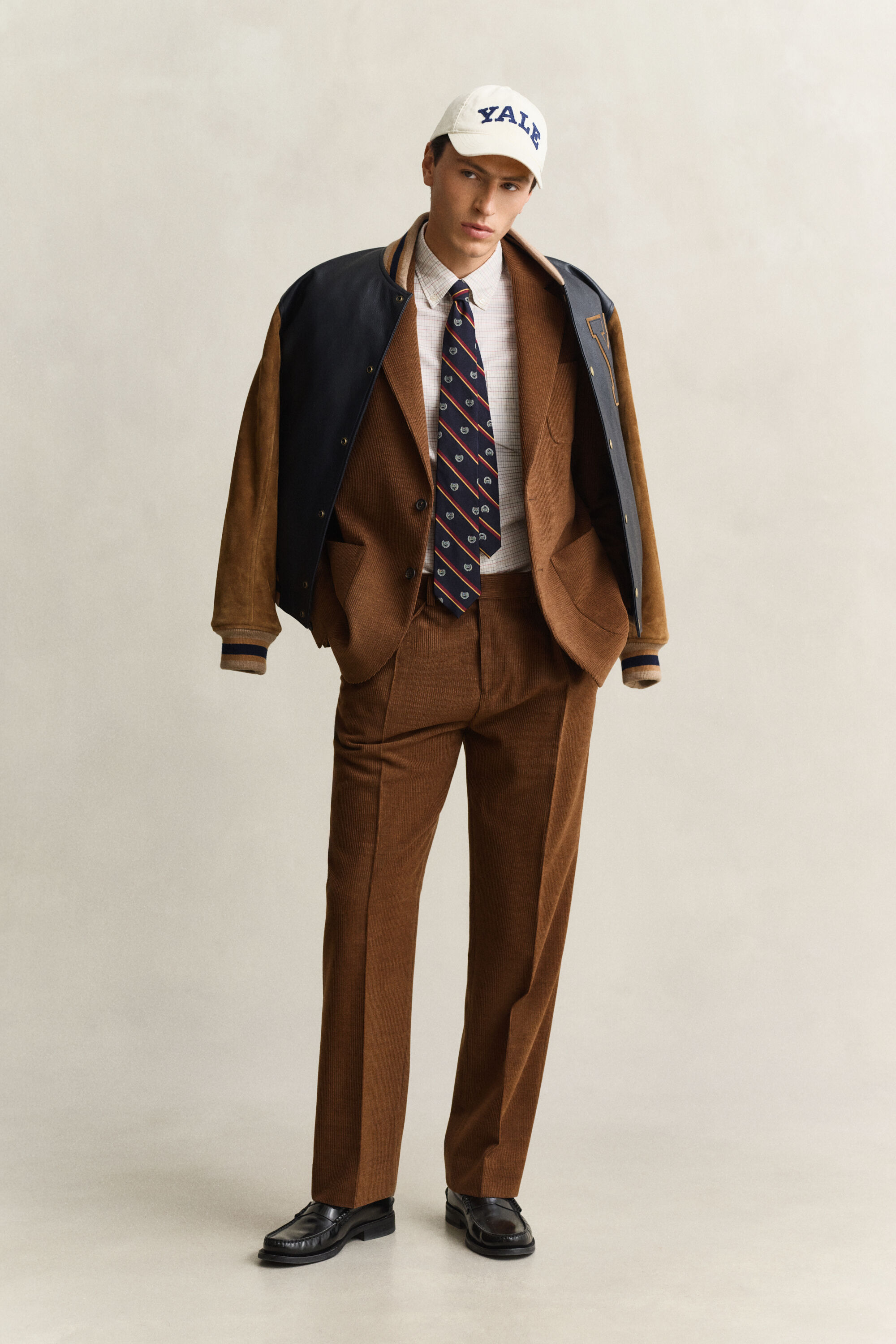 Gant x Yale Wool Corduroy kostuumbroek