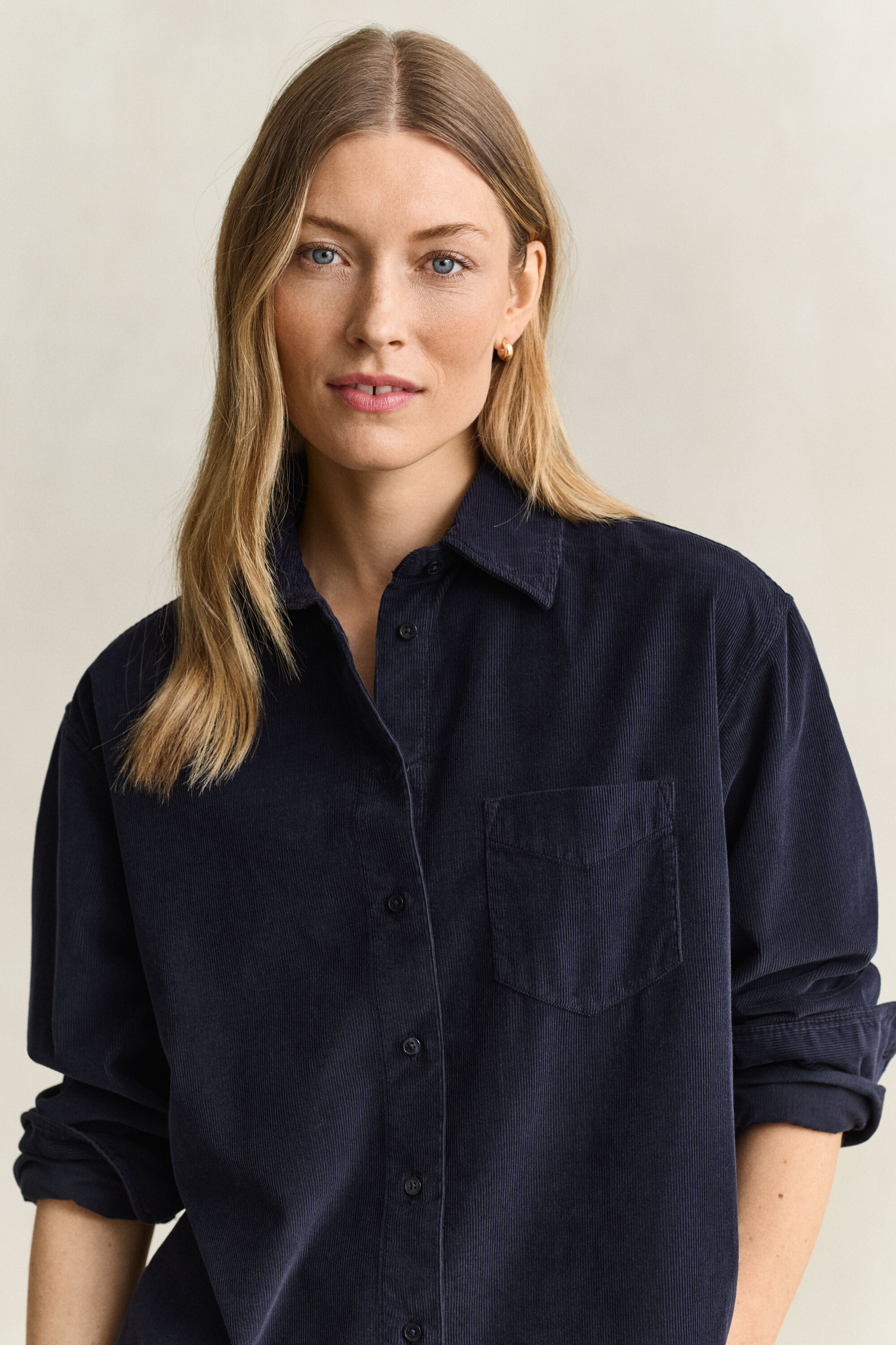 Relaxed corduroy overhemd