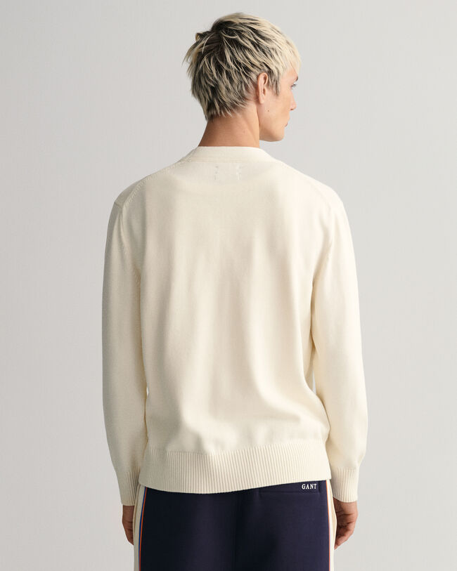 Letterman vest van Supima-katoen