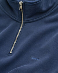 Sunfaded sweatshirt met korte rits