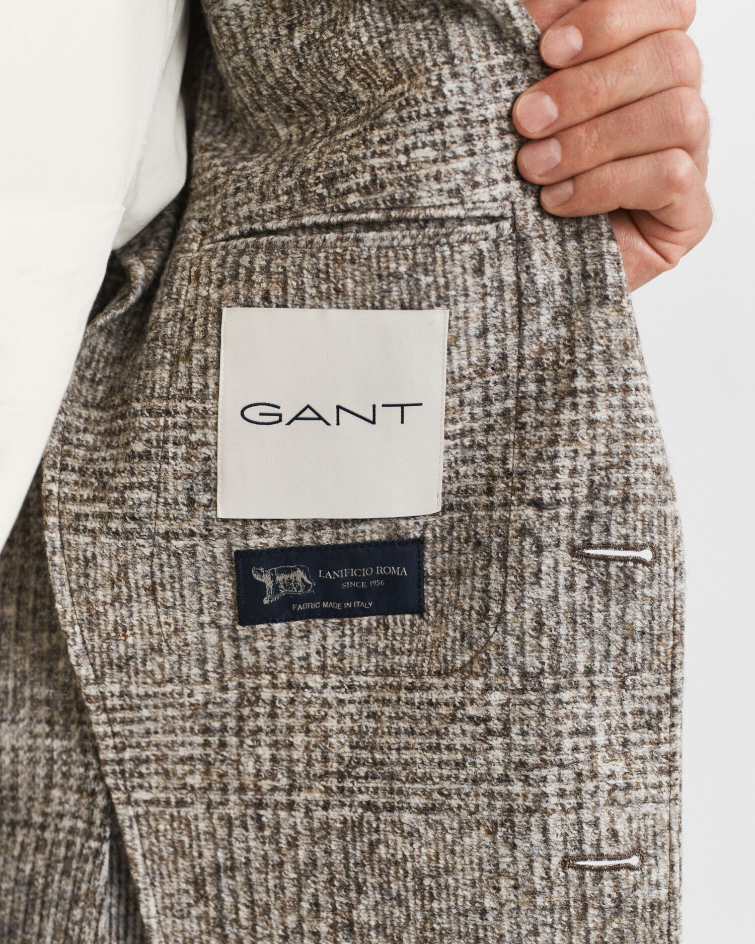 Gebreide blazer met ruiten