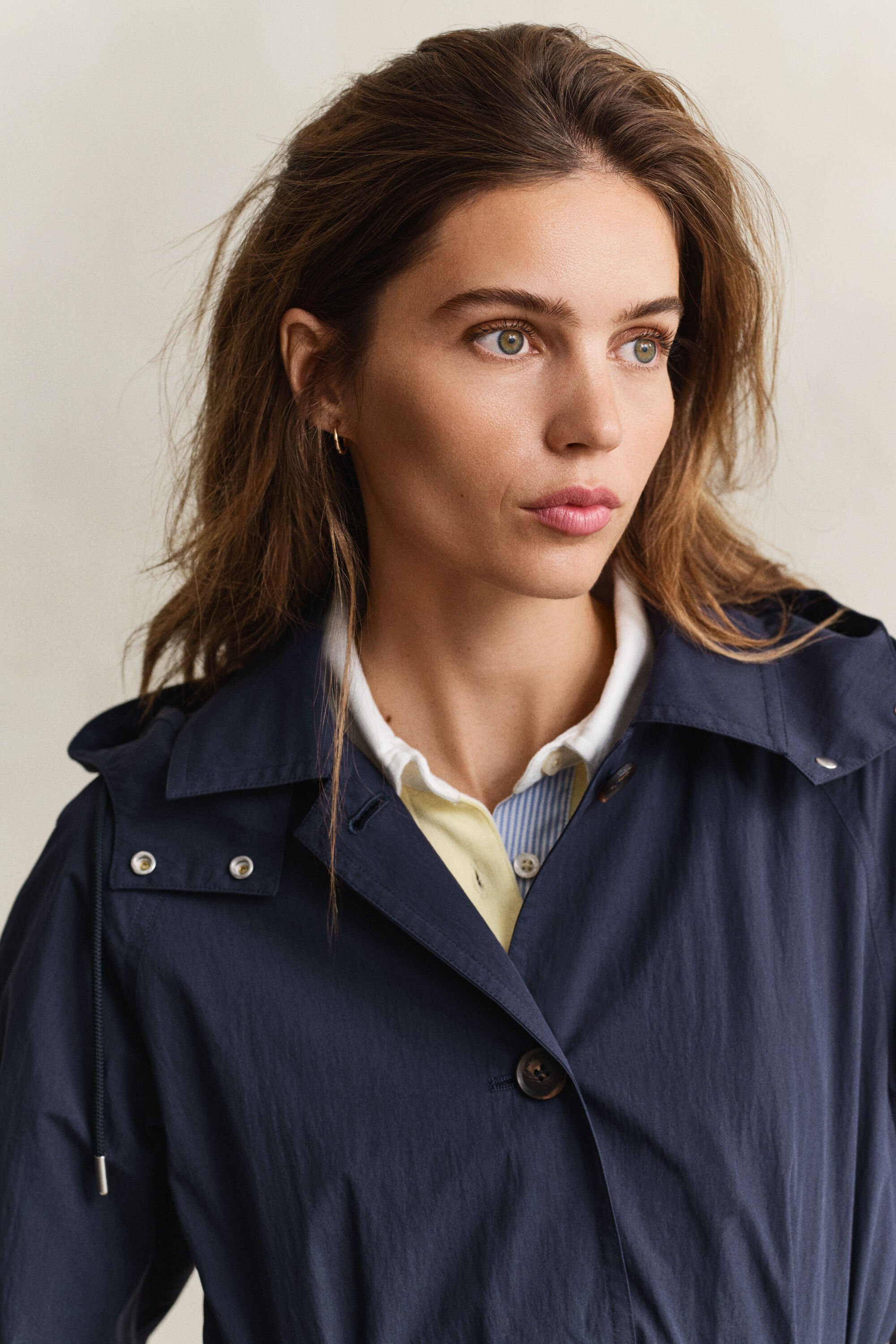 Windjas met ceintuur