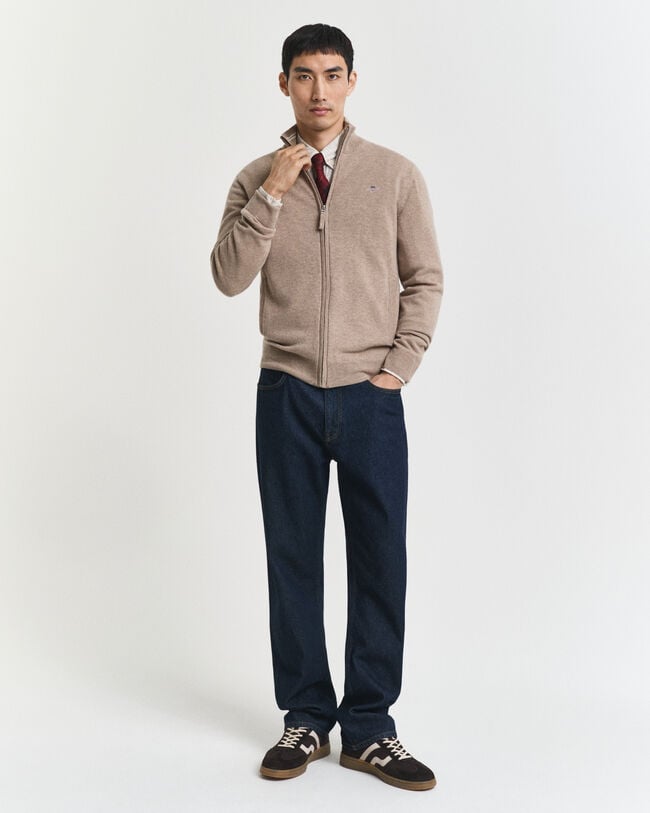 Vest met ritssluiting van buitengewoon zachte lamswol