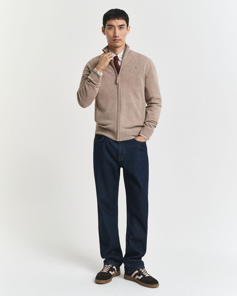 Vest met ritssluiting van buitengewoon zachte lamswol