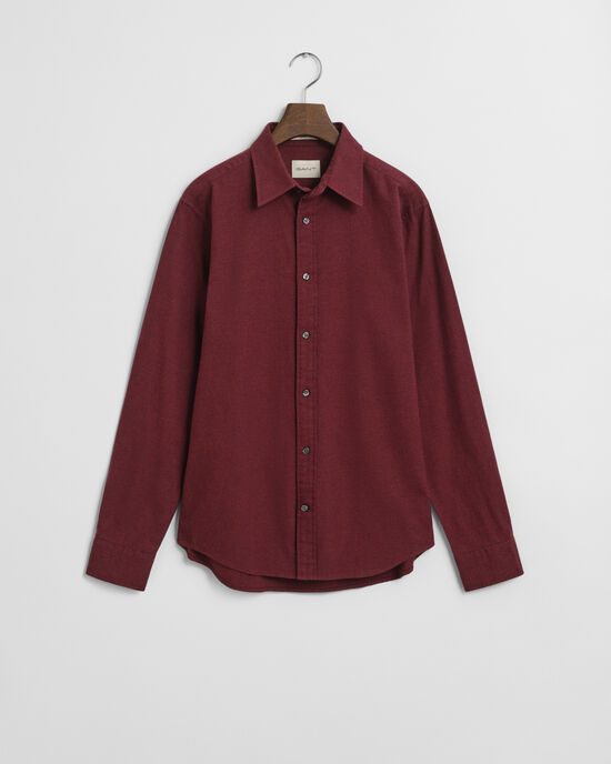 Regular Fit gemêleerd flanellen overhemd