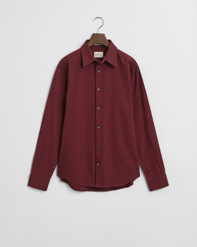 Regular Fit gemêleerd flanellen overhemd