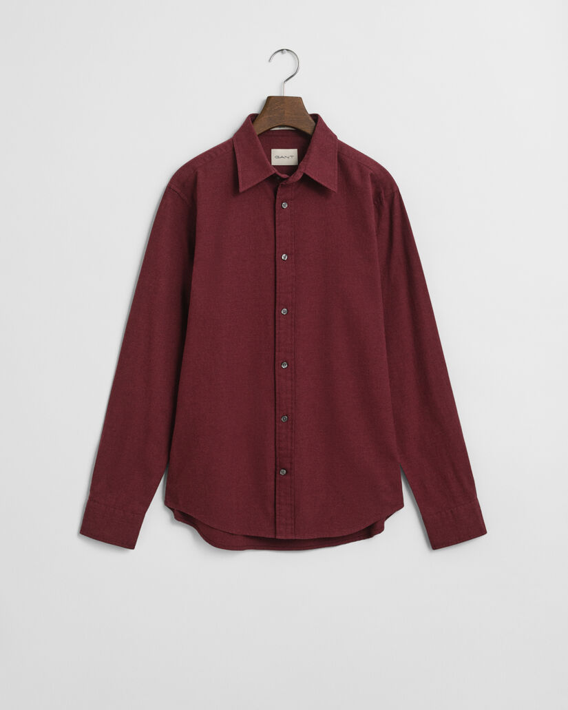 Regular Fit gemêleerd flanellen overhemd