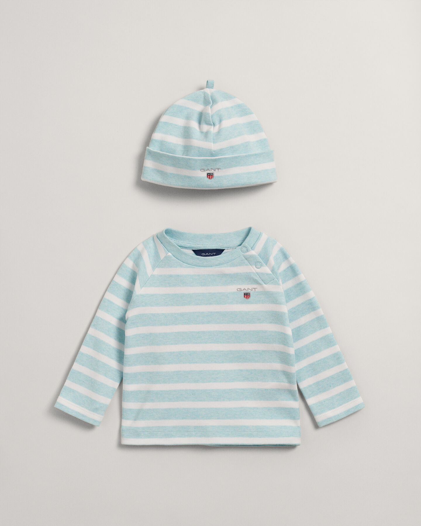 Baby gestreepte top & beanie