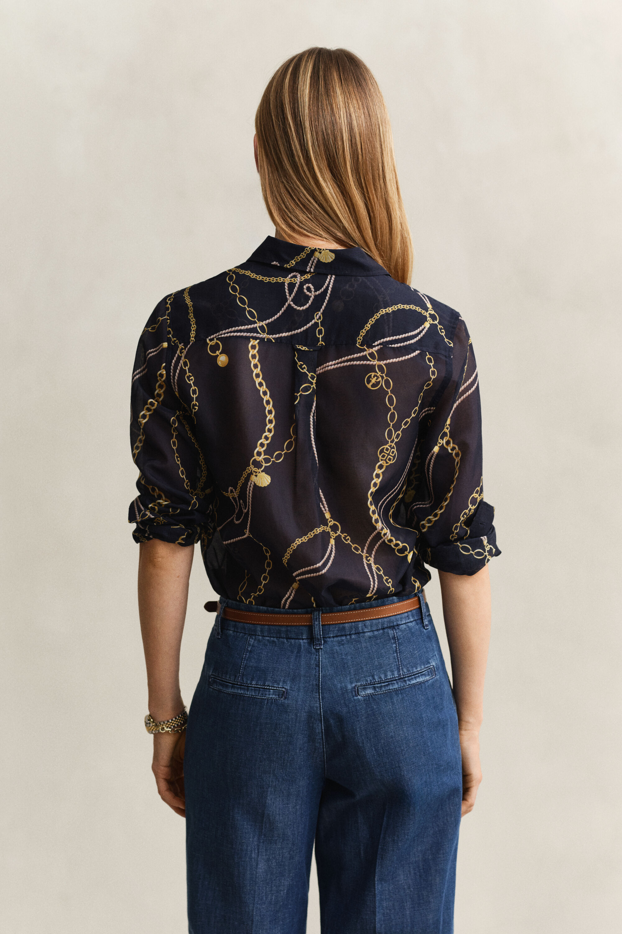 Overoverhemd van katoenzijde