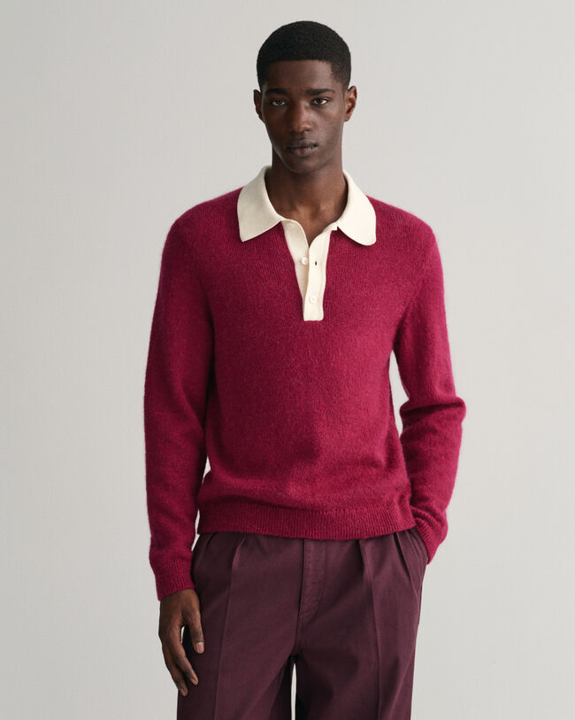 Mohair katoenen Rugger