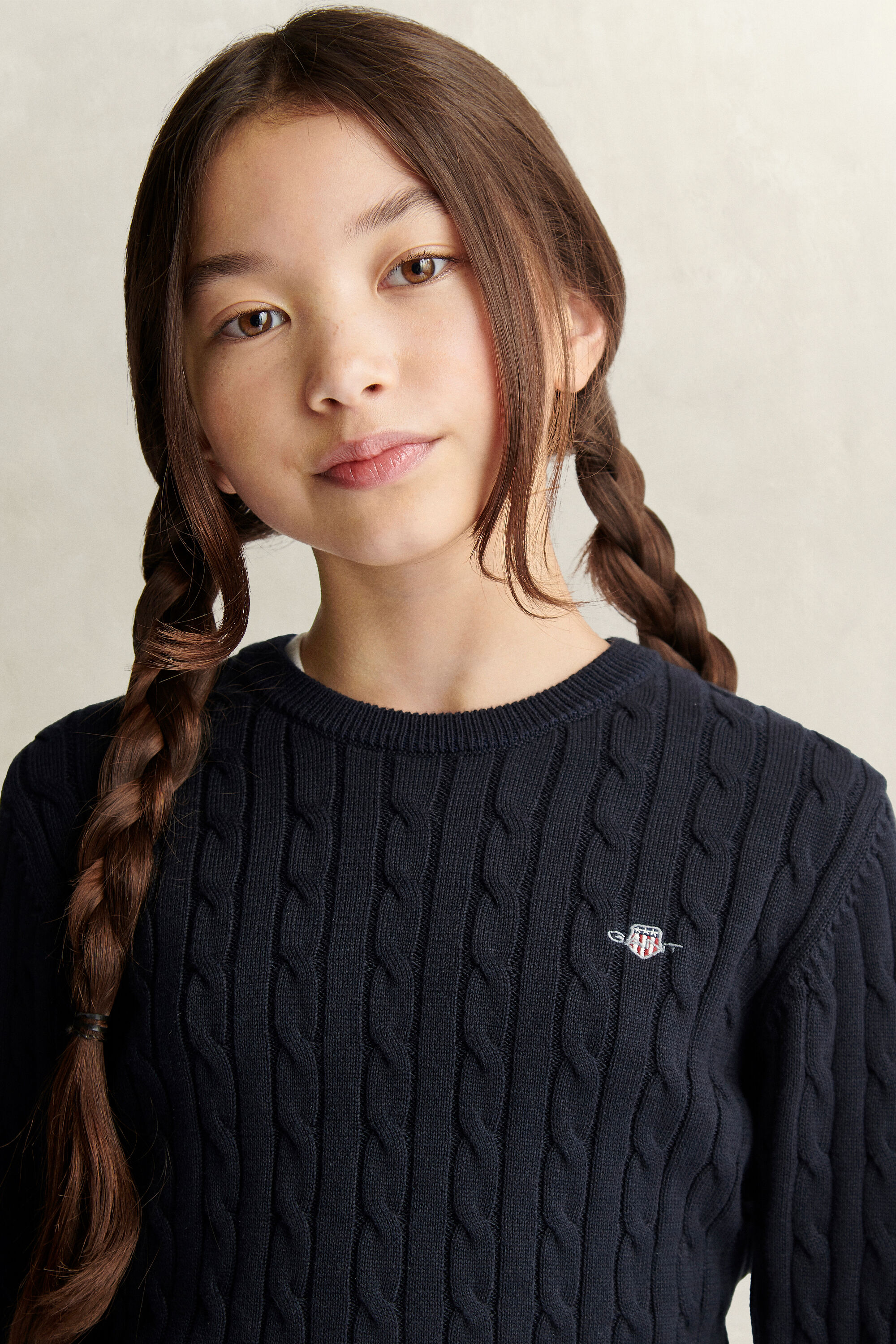 Teen Girls gebreide kabeltrui