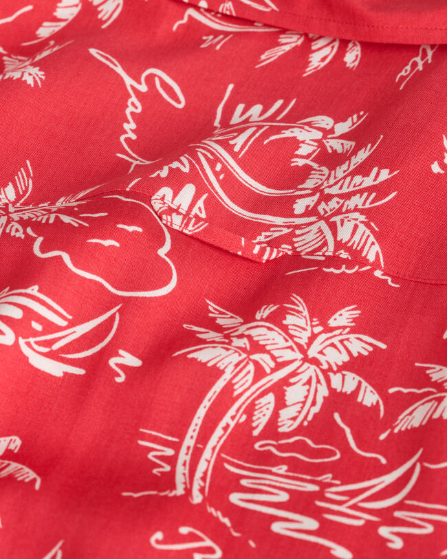 Relaxed Fit Island Print overhemd