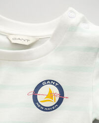 Baby gestreepte jersey romper