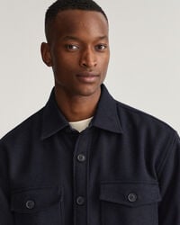 Overshirt van wolmix