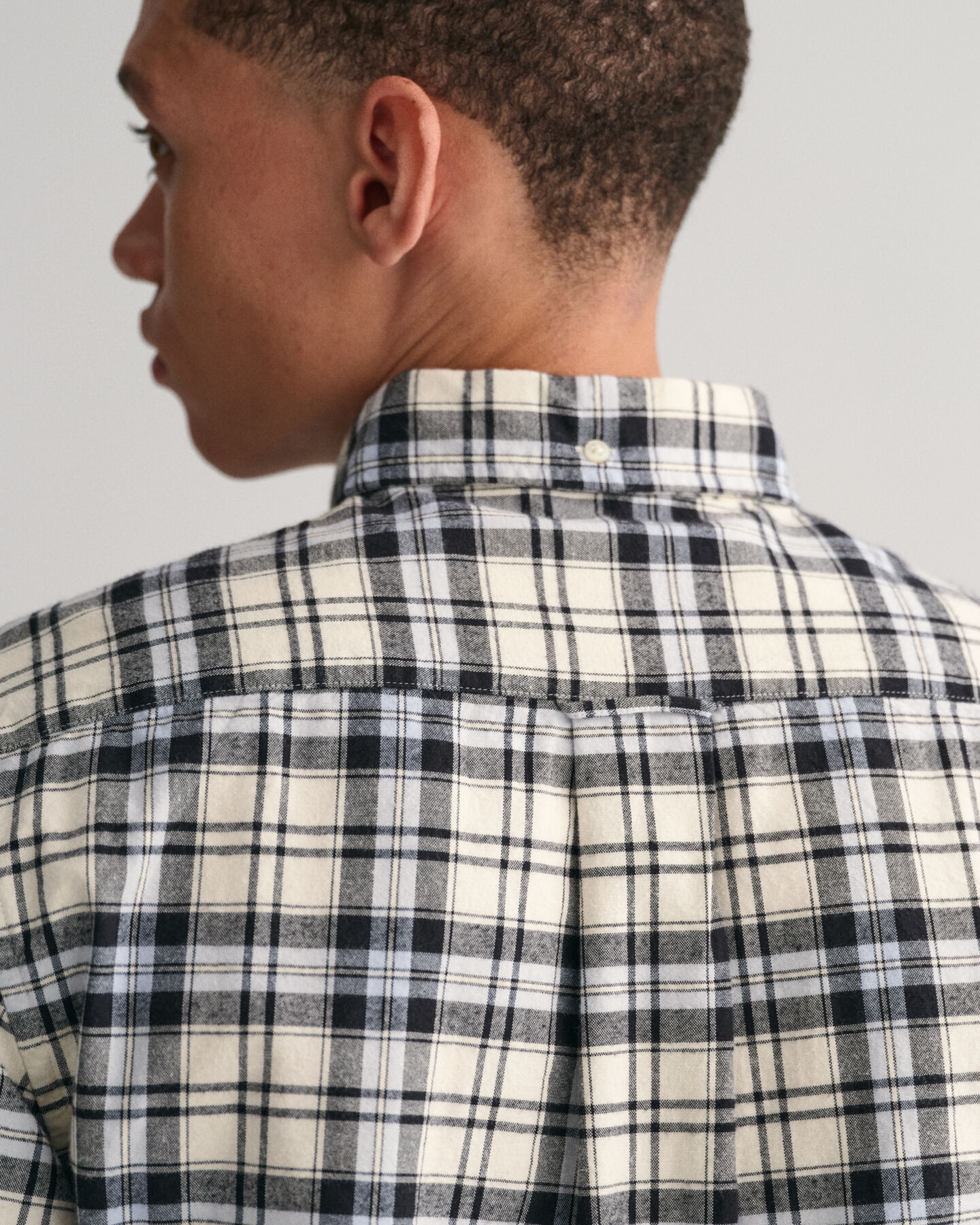 Regular Fit geborsteld geruit Oxford-overhemd