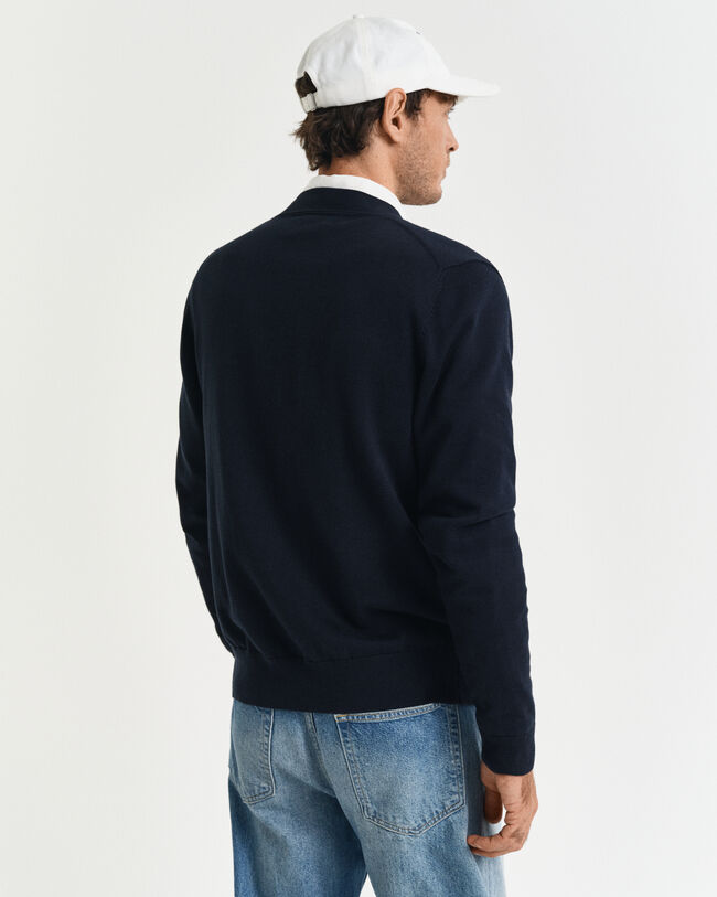 Klassieke katoenen vest met V-hals