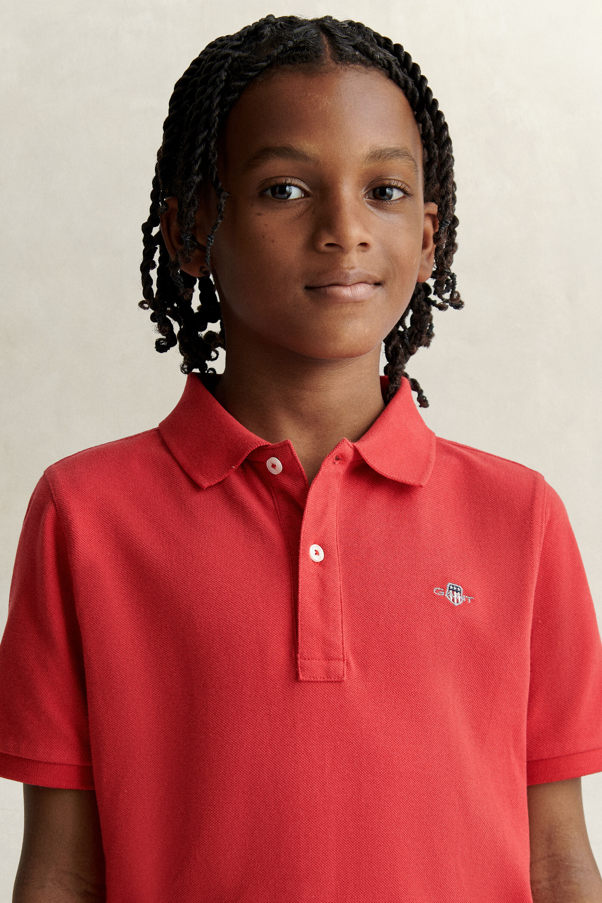 Teens Shield piqué poloshirt