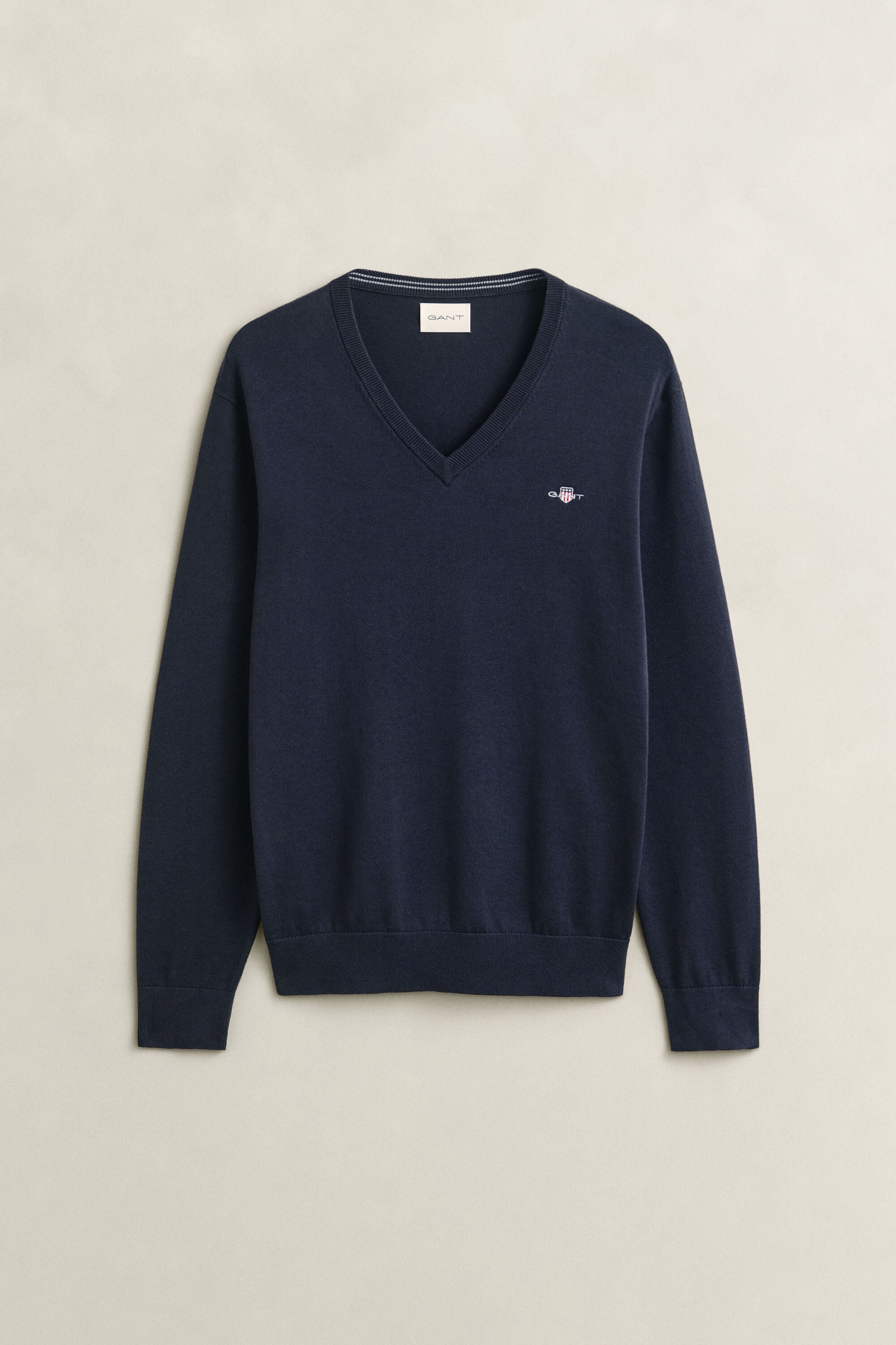 Katoenen sweater met V-hals