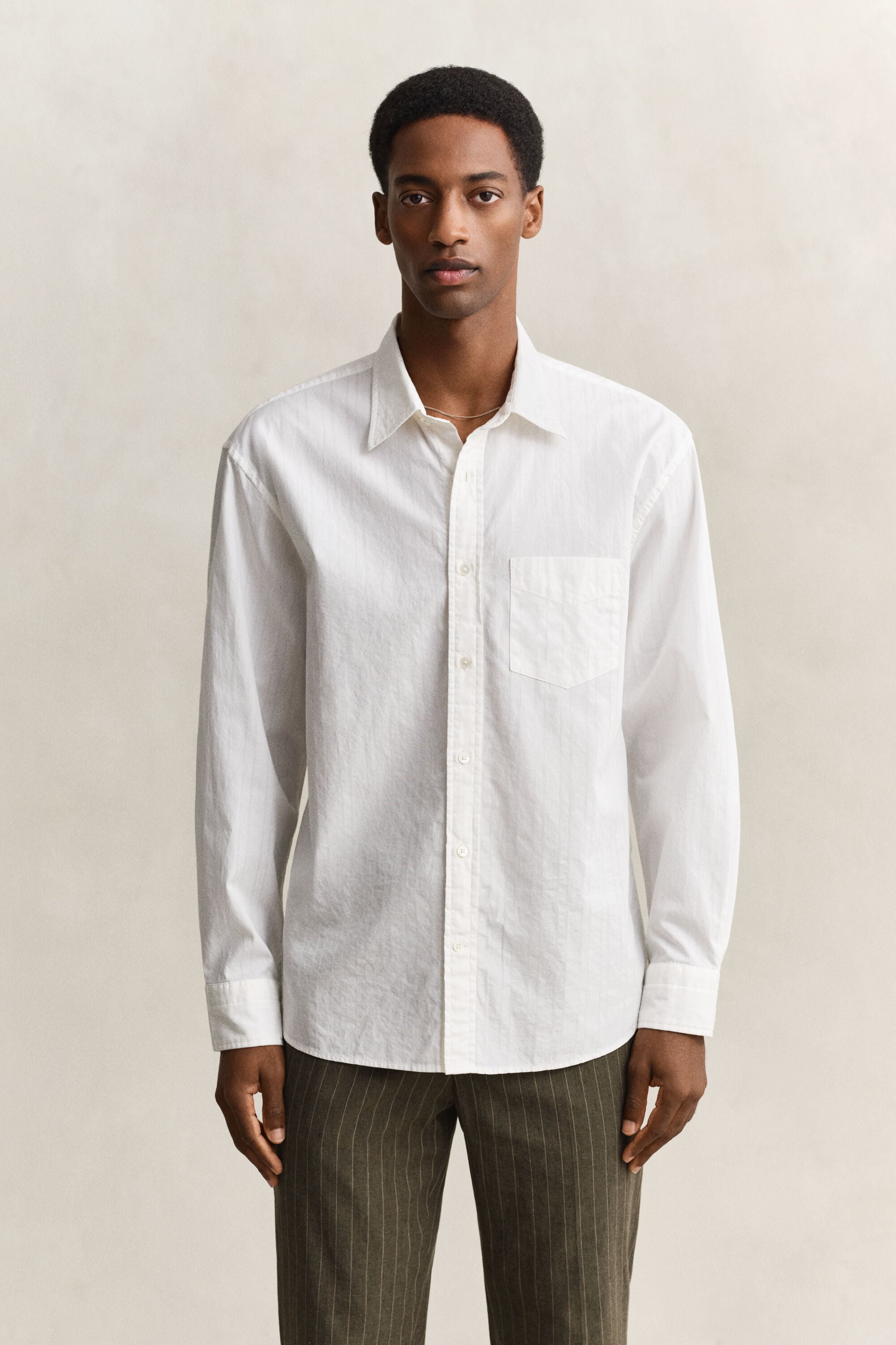 Relaxed Fit Dobby Striped overoverhemd