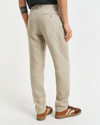 Relaxed Fit linnen broek met trekkoordje