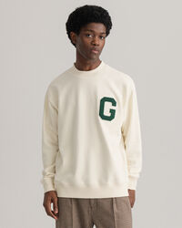 Collegiate G sweater met ronde hals