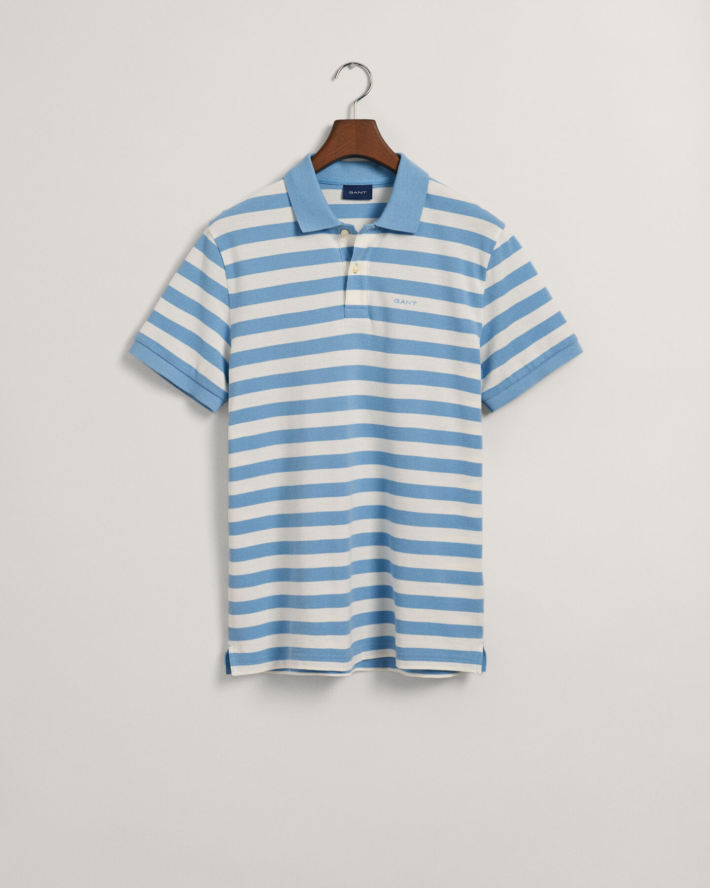 Piqu&eacute; poloshirt met kleurige strepen