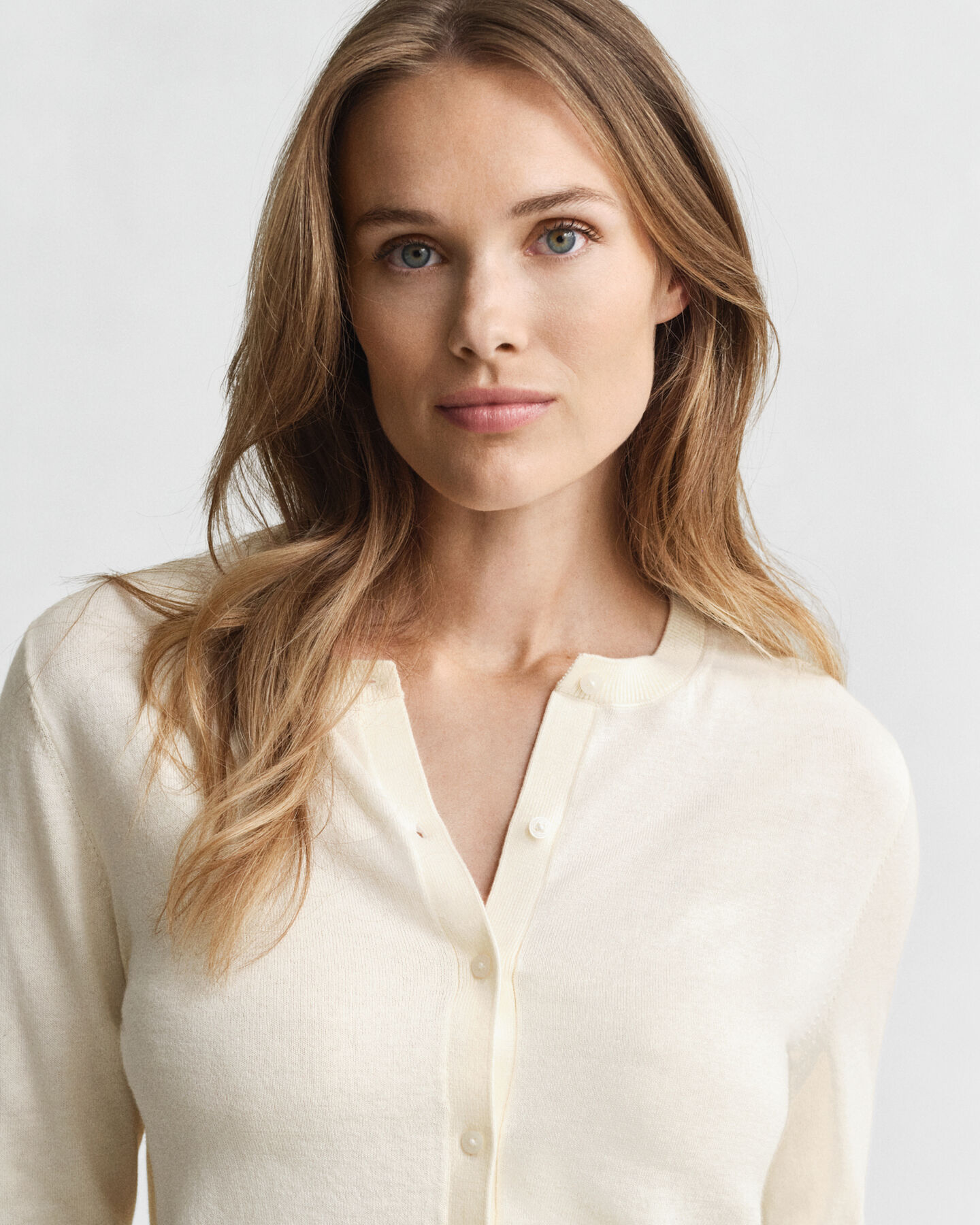 Lichtgewicht vest met ronde hals