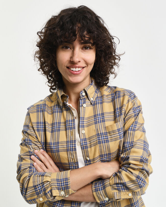 Regular Fit geruit flanellen overhemd