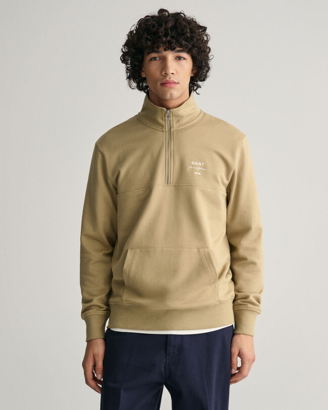 GANT Script Graphic sweatshirt met korte rits